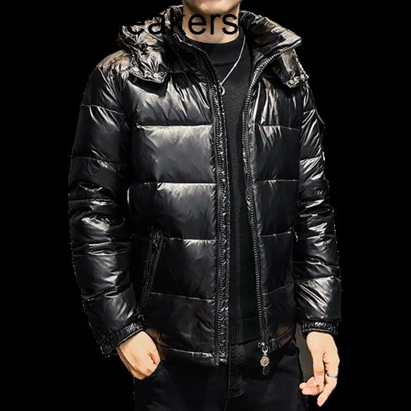 

Winter white duck men's short thickened warm slim down jacket