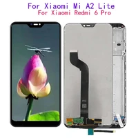 5 84lcd for xiaomi mi a2 lite lcd display with touch screen digitizer assesmbly repair parts for xiaomi redmi 6 pro lcd displa