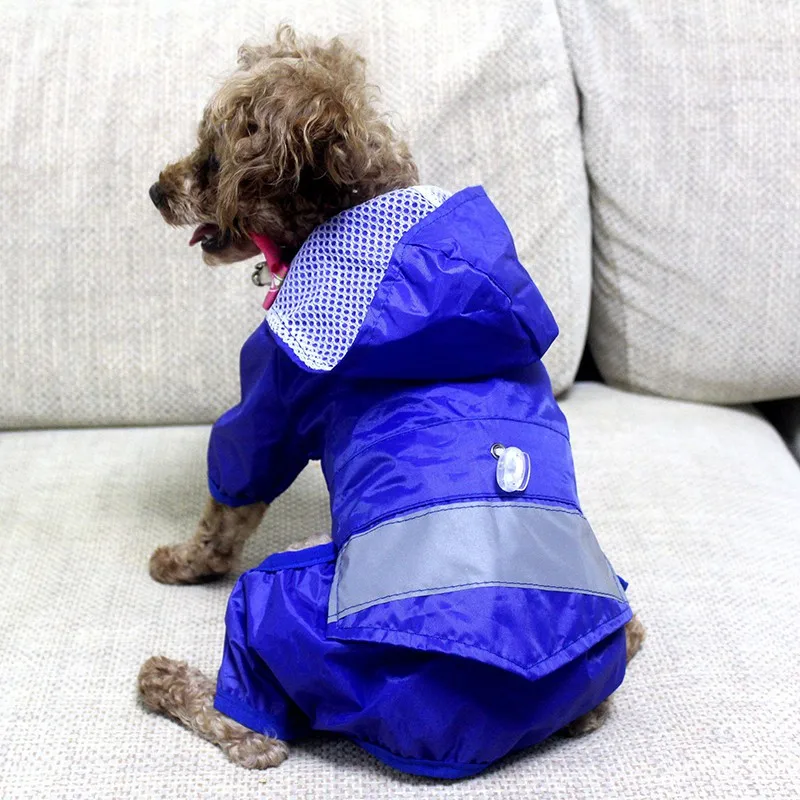 Забавная Одежда для собак 4 ноги водонепроницаемый дождевик куртка