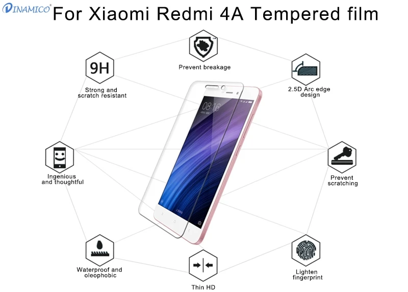 Dinamico, 1 шт., 5,0 дюйма, для Xiaomi Redmi 4A, ЖК-дисплей с сенсорной панелью, стеклянный экран, дигитайзер в сборе с рамкой