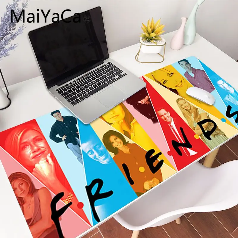 maiyaca tv series friends quotes customized laptop gaming accessories mousepad mouse mat keyboard 80x40cm xxl mouse pad game free global shipping