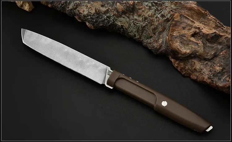 Охотничий нож ручной работы острый стальной D2 G10 тактический с фиксированным