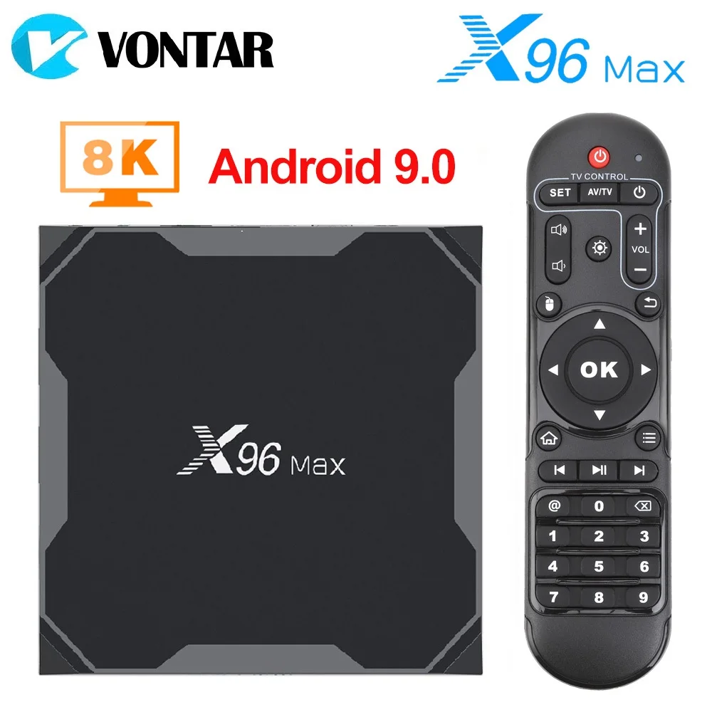 X96 Max Смарт ТВ приставка Android 9,0 ТВ приставка Amlogic S905X3 4 Гб 64 Гб 4K медиаплеер двойной Wifi X96 Max Plus телеприставка 4 Гб ram 32 Гб