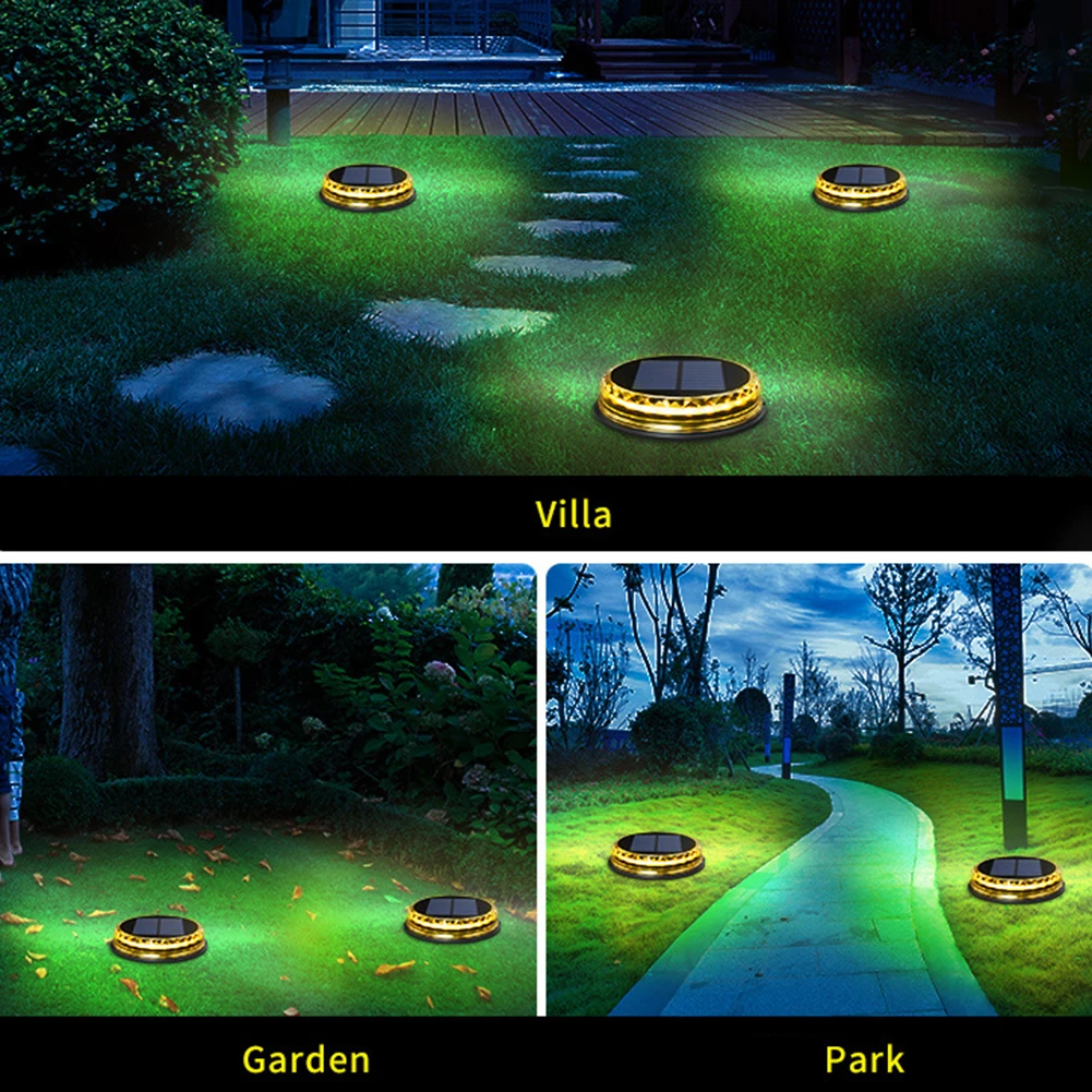 

LED Solar Power Buried Light IP65 Waterproof Outdoor Path Way Ground Lamp for Garden Lawn Floor Underground Night Light