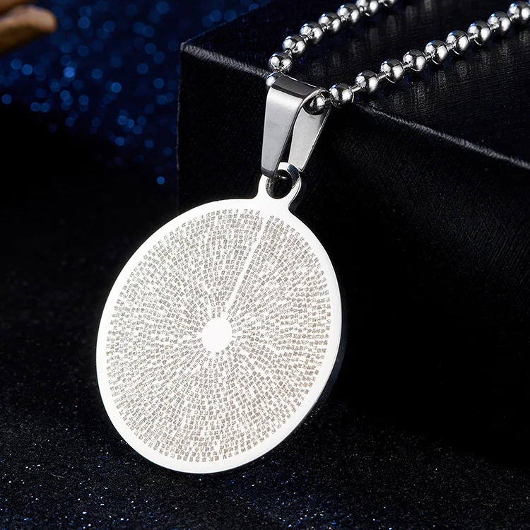 

Stainless Steel Men Women Necklaces Pendants Chain Buddhism Scripture Shurangama Mantra For Jewelry Creativity Gift Wholesale