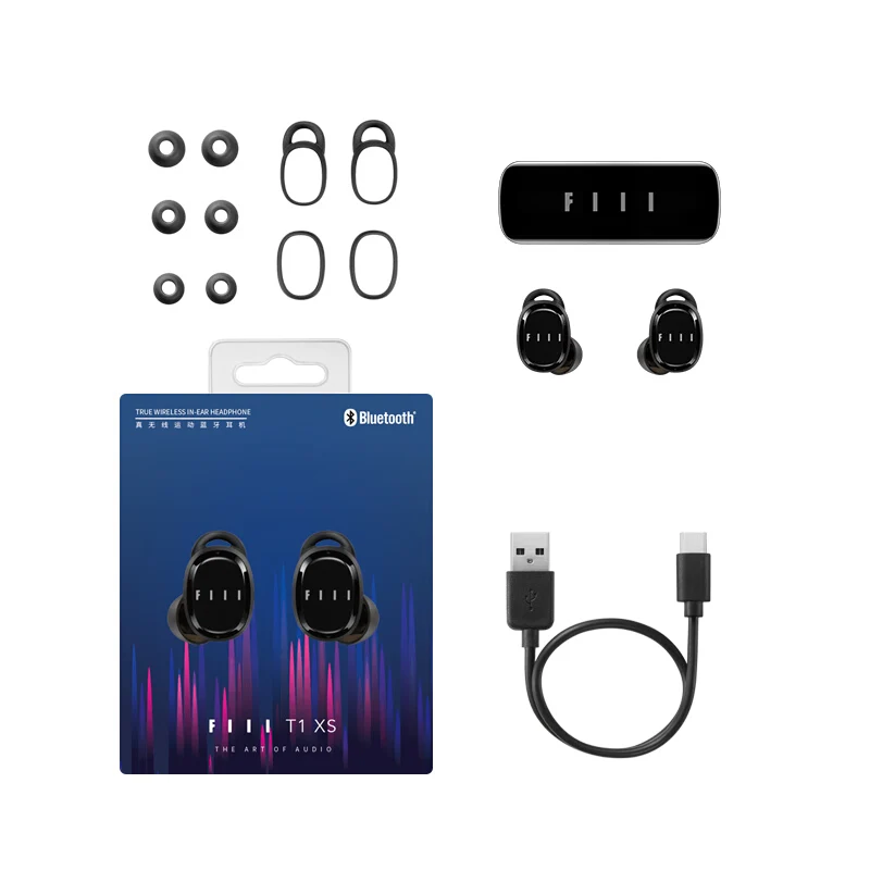 

Global FIIL T1XS true Wireless Headsets BT Earphone In-Ear TWS Earbuds Noise Reduction Touch Control For iPhone Android