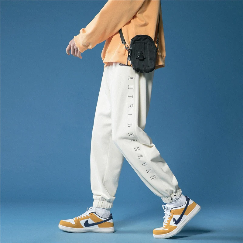 2021 модные спортивные штаны мужские свободные брюки для бега удобные уличные