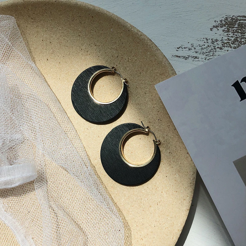 Boho стильные серьги из дерева Женские винтажные серьги для женщин Геометрические Этнические серьги-висюльки модные ювелирные изделия оптом