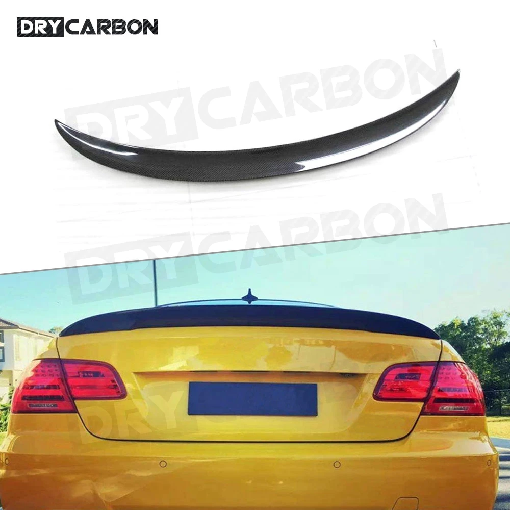 

Real Carbon fiber Rear Trunk Lid Spoiler Wing for BMW 3 Series E92 Coupe 328i 335i M3 2006-2012 Trunk Racing Spoiler Wing Lip