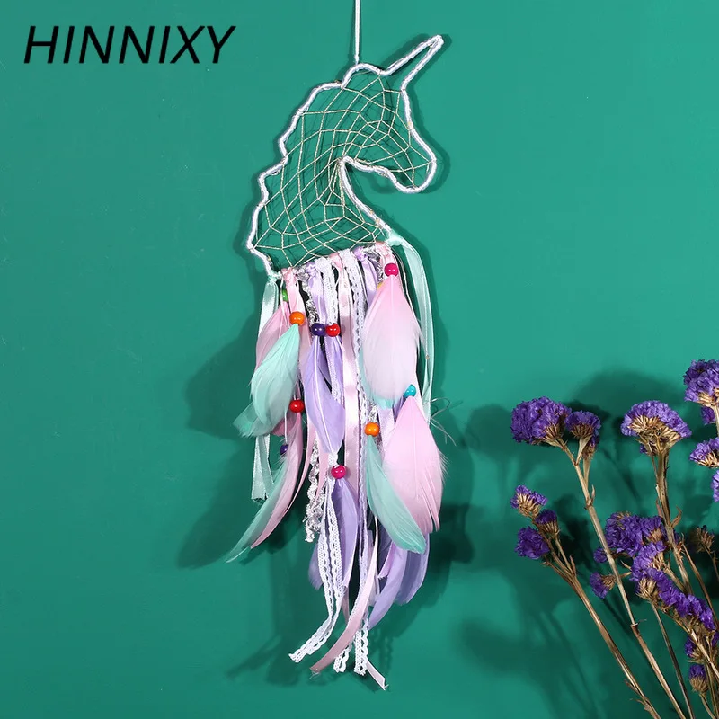 Hinnixy Ловец снов ночные светильники для девочек Декор спальни Подвесная лампа