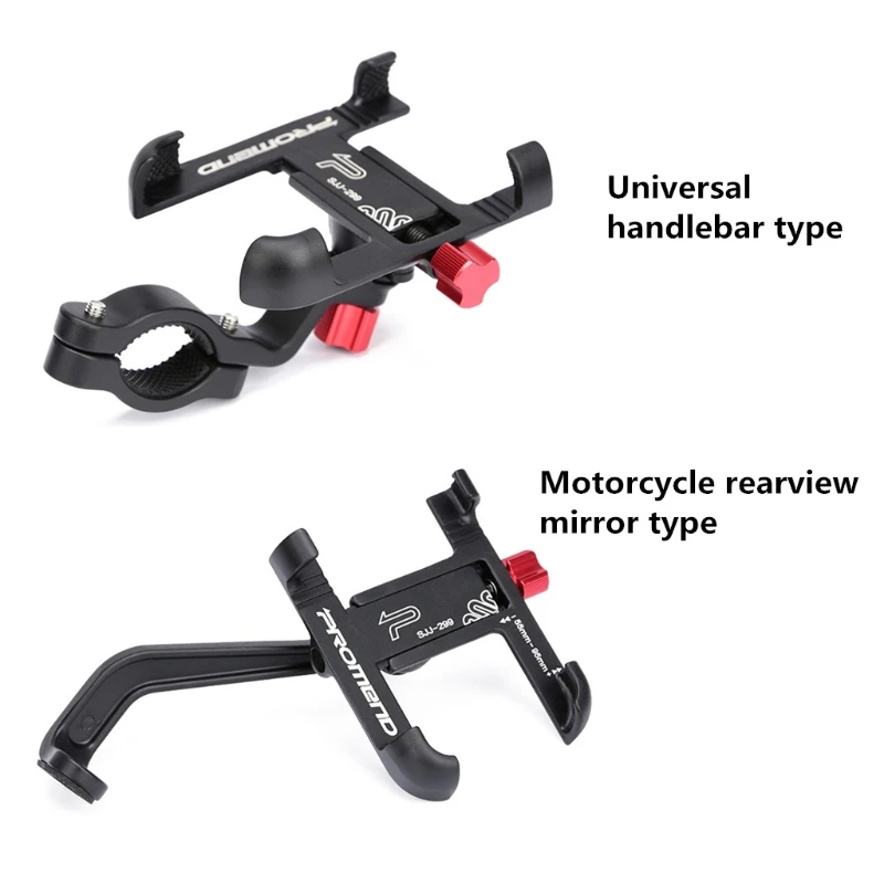 

Aluminium Alloy Road Bike Phone Holder GPS Mount Holder Bicycle Rearview Handlebar Adjustable Bicycle Phone Support