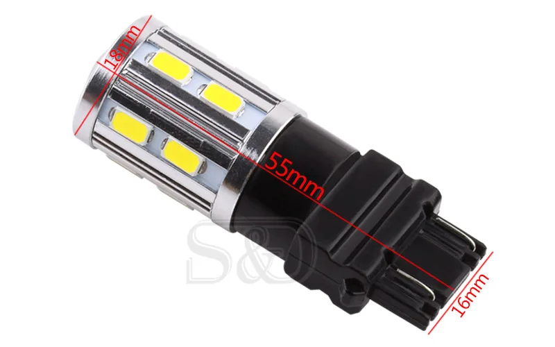 1 шт. T25 3156 3157 P27/7 Вт 12SMD 5730 Светодиодные лампы автомобилей стоп светильник футболка