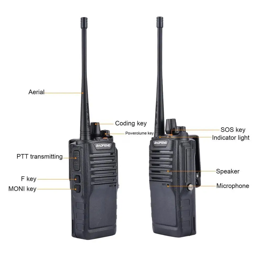 Водонепроницаемая портативная рация портативное радио UHF 400 470 МГц портативный