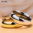 Кольцо из нержавеющей стали DarkMag 6 мм 316L, блестящее полированное кольцо для мужчин и женщин, модные ювелирные изделия, обручальные кольца золотого и серебряного цветов