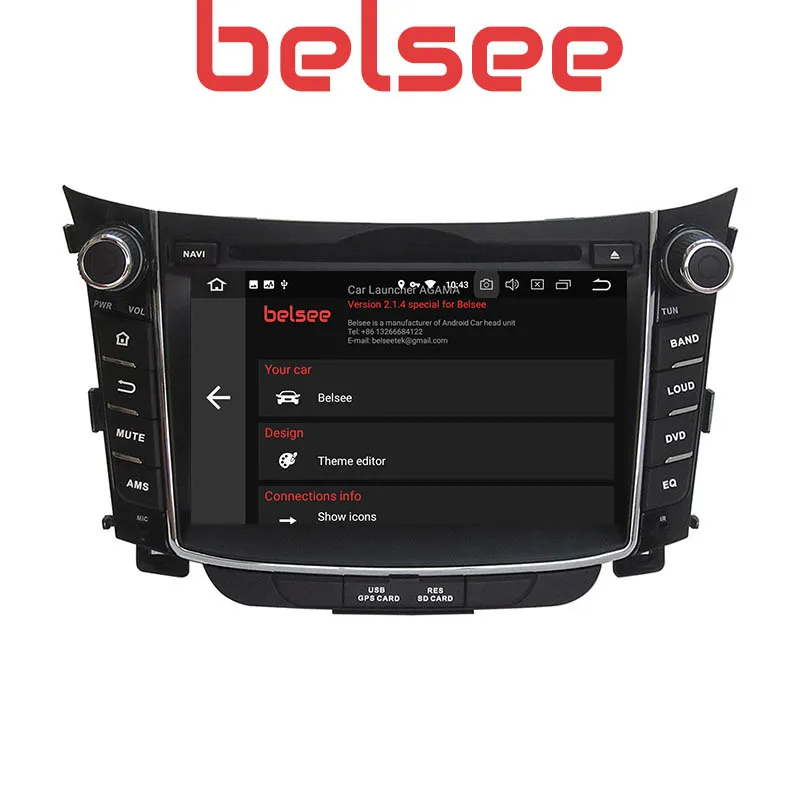 Belsee Android 9.0 PX5 Ram 4+64GB Car GPS Navigation Multimedia Player Radio DVD for Hyundai i30 2011 2012 2013