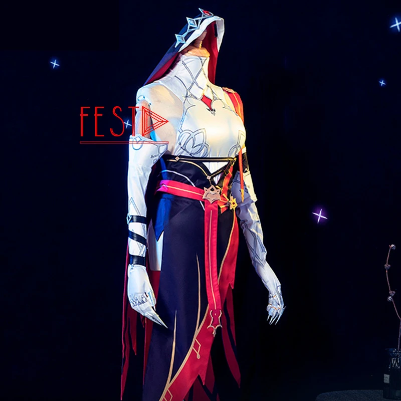 Костюм для косплея Розария геншин ударопрочная Униформа полный комплект парик