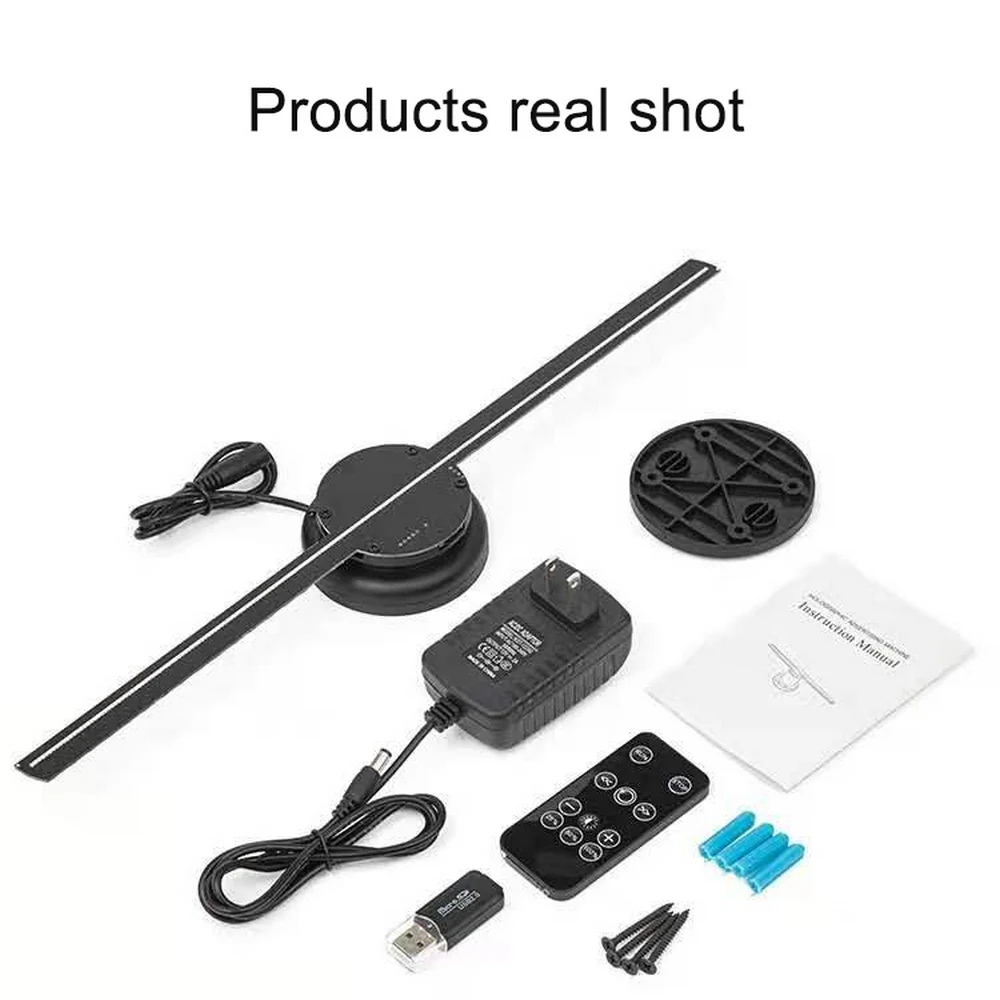 Wi-Fi 3D Голограмма проекционный светодиодный голографический вентилятор лампа для