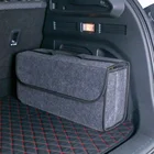 Большая мягкая войлочная коробка для хранения, противоскользящий отсек, органайзер для хранения обуви, сумка для инструментов, сумка для хранения в автомобиле, органайзер для багажника