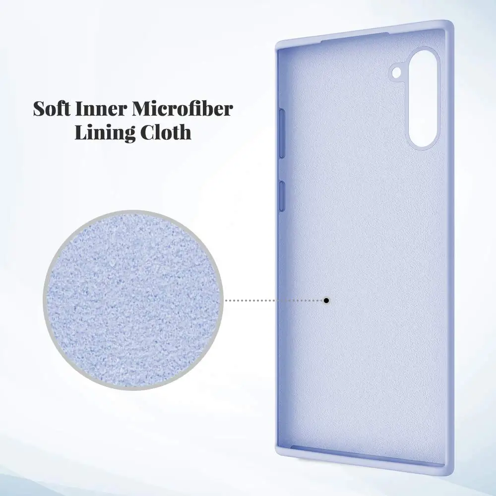 Мягкий Жидкий официальный силиконовый чехол для samsung Galaxy Note 10 Plus 9 8 Pro из ТПУ ткани