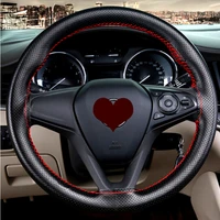 genuine leather car steering wheel cover universal for fiat 500 600 500l 500x punto stilo bravo freemont stilo panda