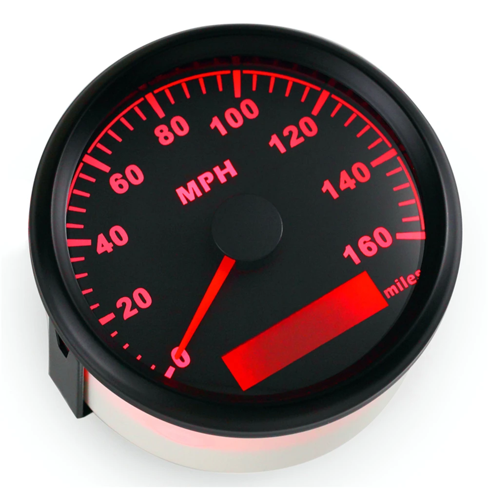 Упаковка из 1 0 160MPH Miles спидометры GPS 85 мм LCD скоростные Mileometers водонепроницаемые