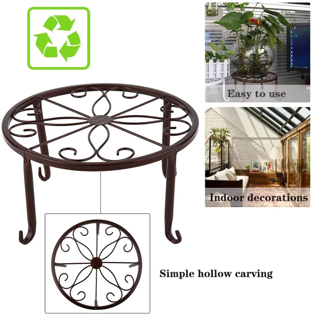 3 цвета европейский стиль металлический цветочный горшок стойка бонсай