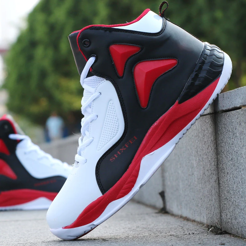

Hot Sale Basketball Shoes Comfortable High Top Training Boots Ankle Boots Outdoor Men Sneakers Athletic Sport shoes