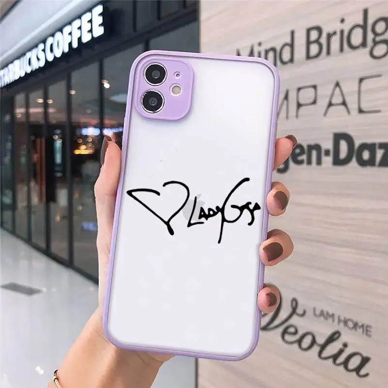 

lady gaga chromatica Phone Cases matte transparent For iphone 7 8 11 12 plus mini x xs xr pro max cover