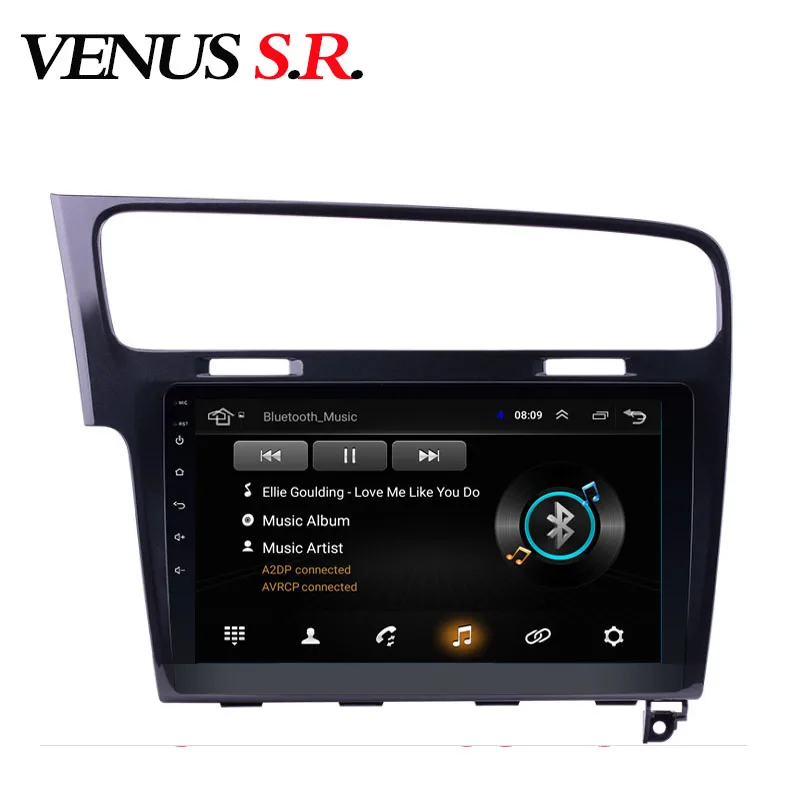 

Автомобильный dvd-плеер VenusSR на Android 8,1 2.5D для Volkswagen GOLF 7 2014-2017, мультимедийное головное устройство, GPS-радио, стерео, gps-навигация
