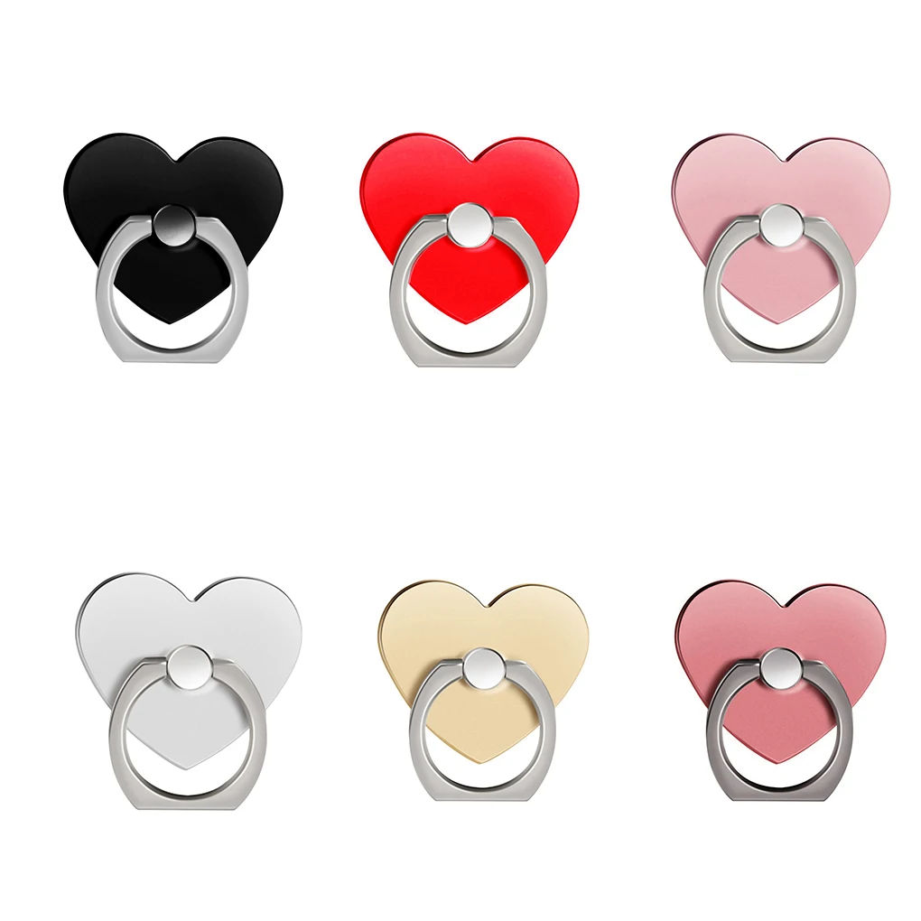Кольцо держатель для телефона в форме сердца с поворотом на 360 градусов|Подставки