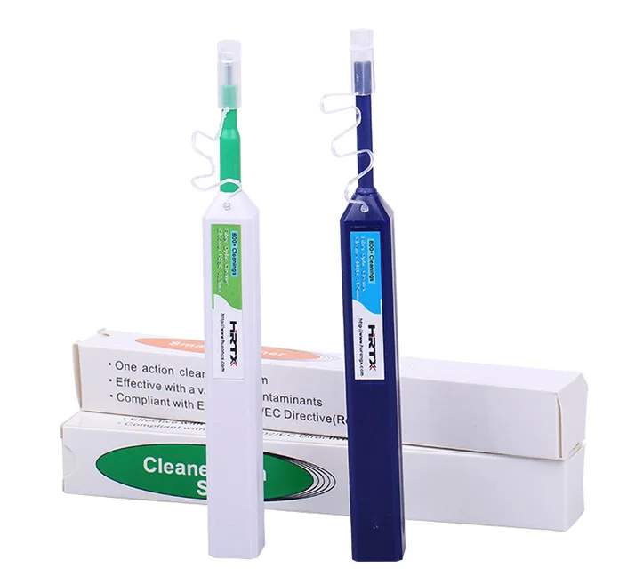 2PCS One Click Cleaning Pen Fiber Cleaner 1.25mm LC 2.5mm SC for fibre optic connector FC ST Universal Connector ftth tools | Мобильные