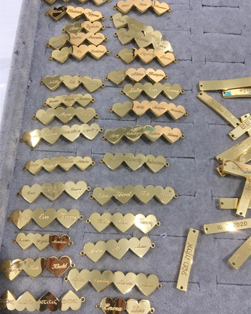 Подвеска для браслета с именем сердца|Индивидуальные Браслеты| |