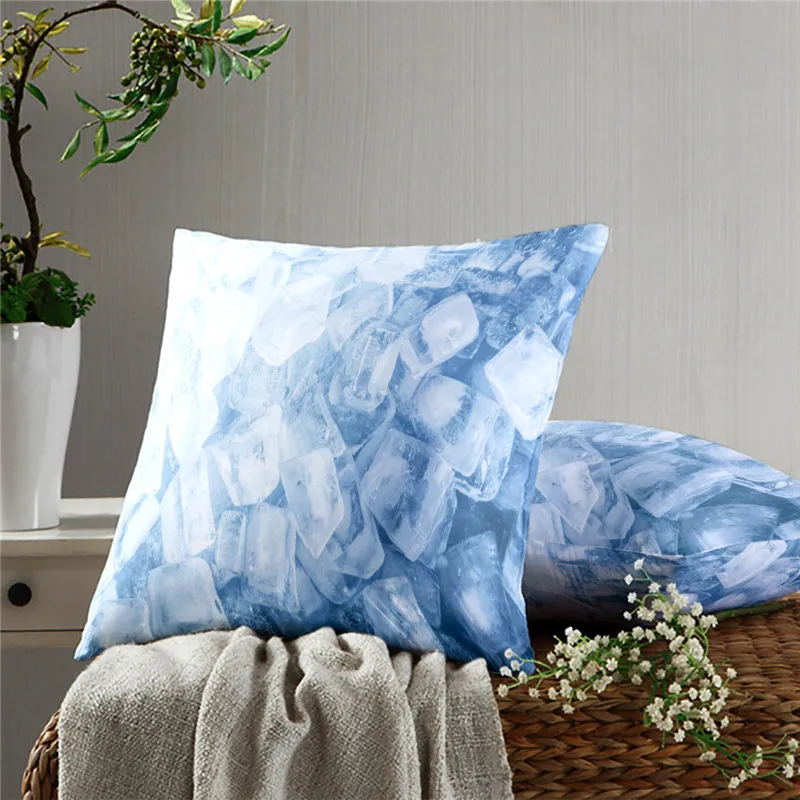 

Кубики льда мультфильм занят подушка для мальчика Чехол украшения диванной подушки Чехол постельная подушка чехол украшение дома автомоби...