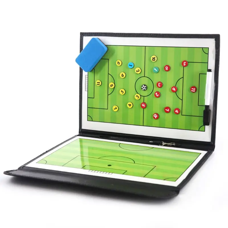 

Portable Trainning Assisitant Equipments Football Soccer Tactical Board Magnetic clipboard with innovative set-piece routines