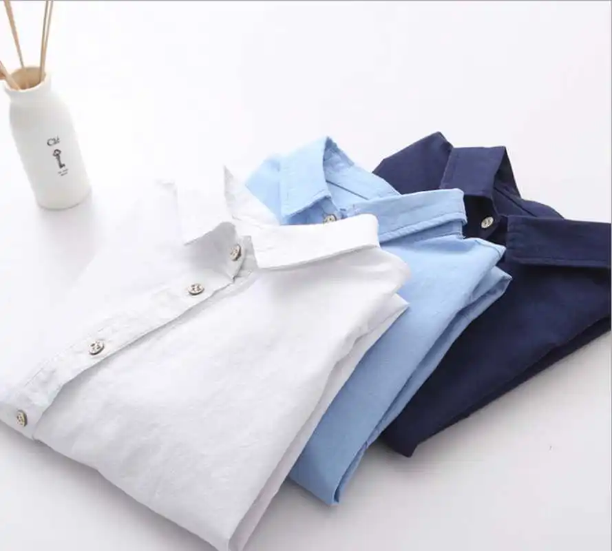 

Women Spring Autumn Cotton Linen Blouse Shirts High Quality Loose Oblique Placket Long Sleeve Lapel Blusas Female Simple Shirts