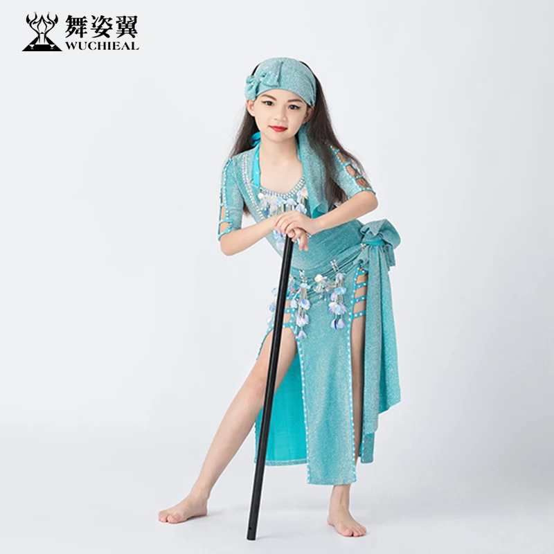 Dance wing children belly dance performance clothing 2019 performance clothing robe modern dance india dance rt393