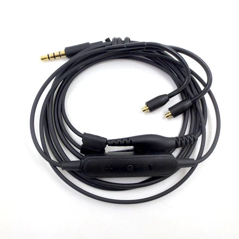 MMCX кабель для Shure SE215 + SE535 SE848 версия наушников интерфейс гарнитура с микрофоном