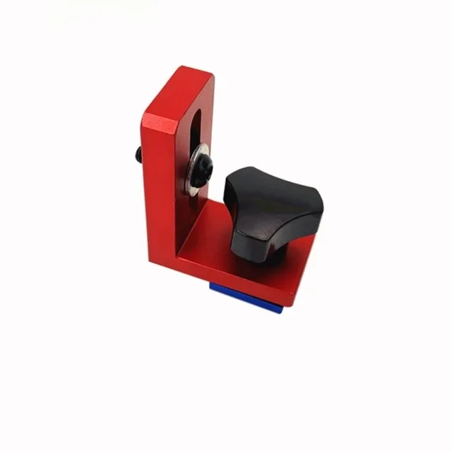 Алюминий 75 мм высота Miter Track T-track стоп раздвижные кронштейны Miter Gauge забор разъем для деревообработки верстак DIY инструмент - Цвет: Белый