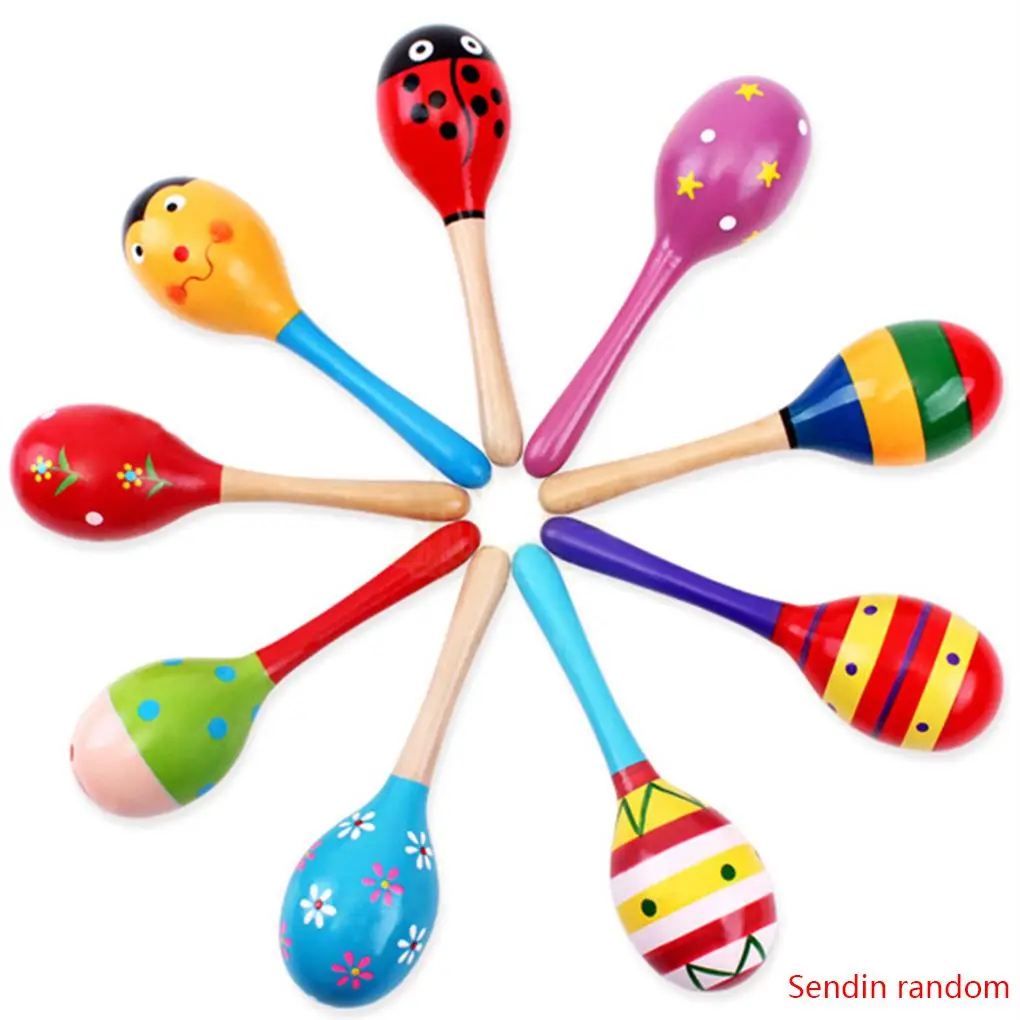 

Детские маленькие деревянные погремушки, шейкеры для яиц, музыкальные вечерние шейкеры для маленьких детей, игрушки для новорожденных, пес...