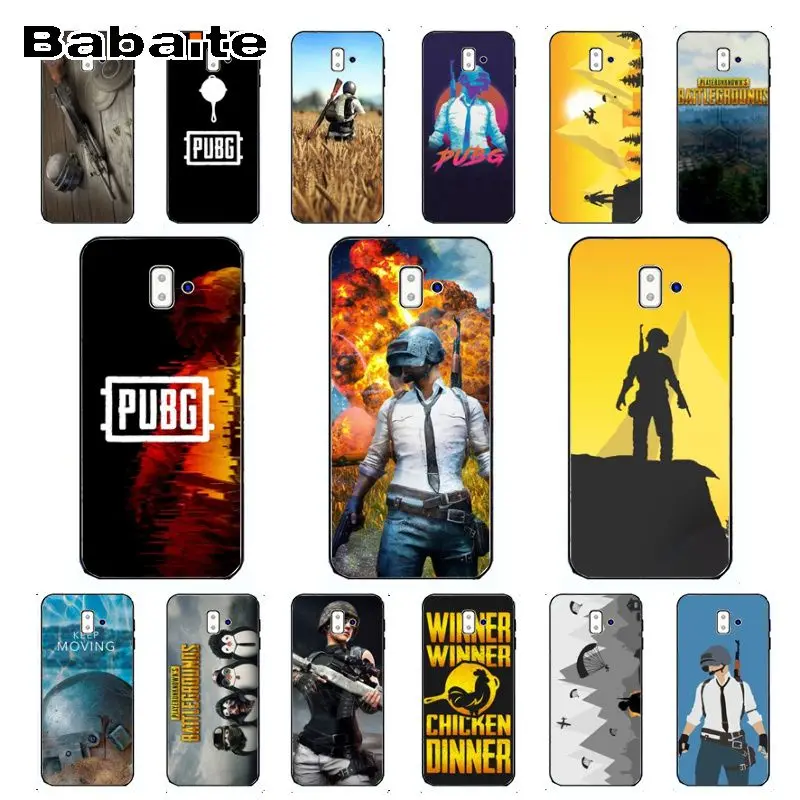 Чехол для galaxy j6plus PUBG Coque Shell чехол телефона samsung Galaxy j6 plus A6 A8 A9 A10 A30 A50 мобильного