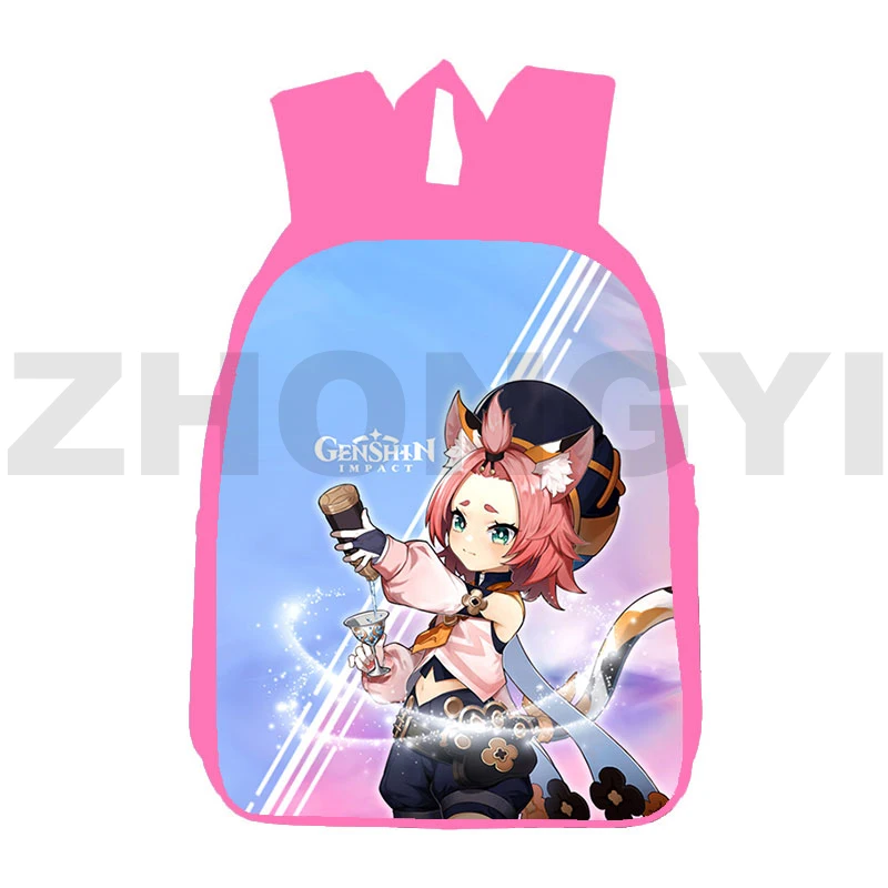 

Hot Anime 3D Genshin Impact Backpacks Kawaii Travel Cartoon Women Boys Laptop Computer Knapsack Children Kids Game School Bags