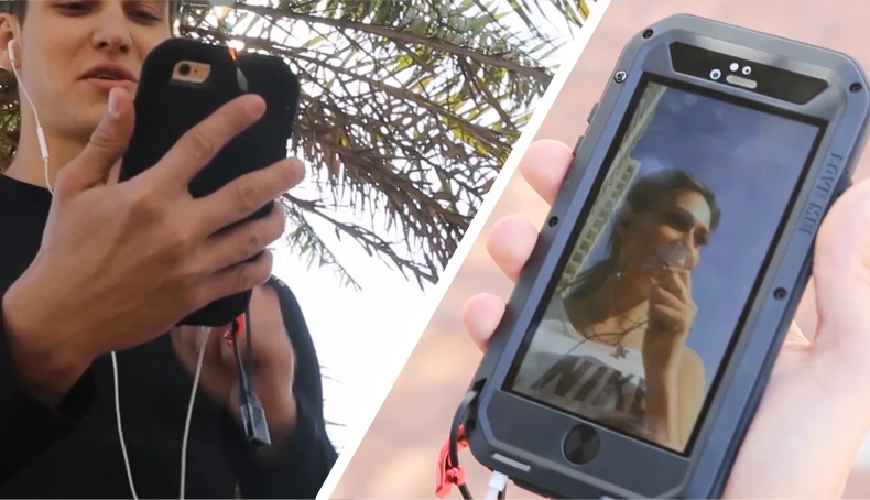 

LOVE MEI for iphone 6s 4.7 inch Case Shock Dirt Proof Water Resistant Metal Armor Cover Phone Case for iphone 6Splus 5.5 inch