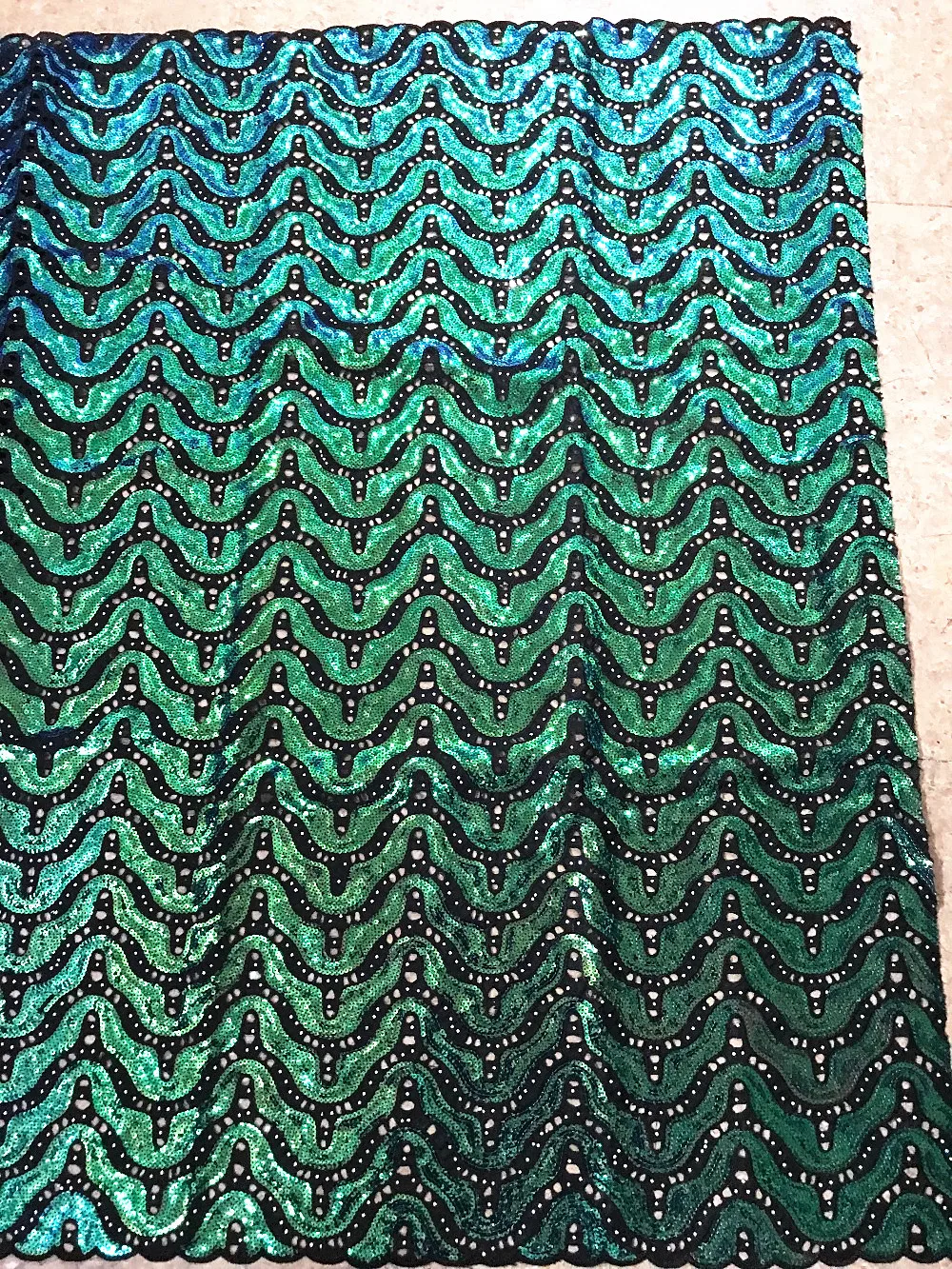 Африканская кружевная ткань ручной работы из органзы с блестками и камнями 2020