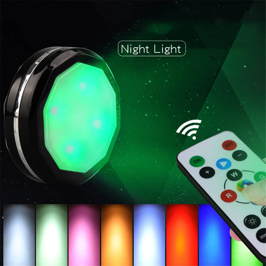 USB подзарядка круглые светодиодные локальные светильники для подсветки шкафов