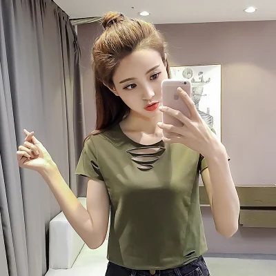 

T Shirt Women Clothes 2020 Fashion yellow Tee Top Fashion Cotton Ladies Tee Shirt