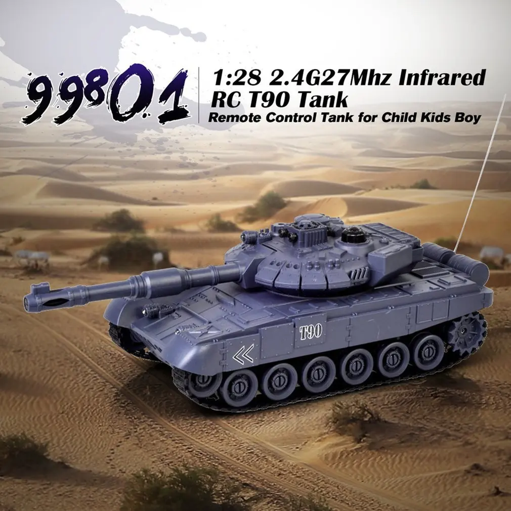 1:28 rc Танк 27 МГц инфракрасный на дистанционном управлении T90/T103 дистанционного