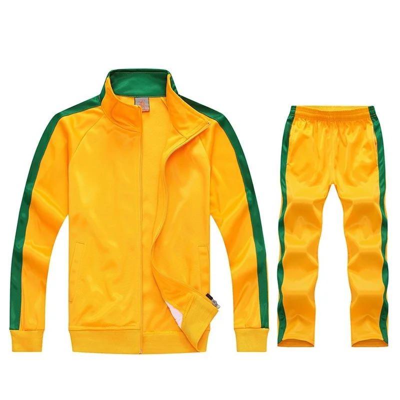 

Adult Child Women Mens Sets Autumn Spring 2 Piece Set Man Tracksuit Sports Suit Clinquant Velvet Jacket Training Suit Top+Pant