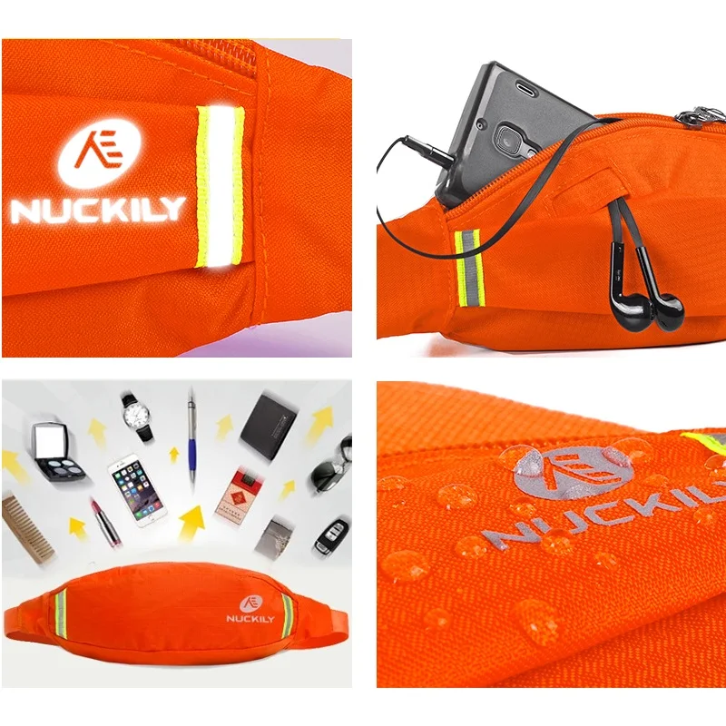 NUCKILY спортивная сумка для бега поясная портативная Водонепроницаемая