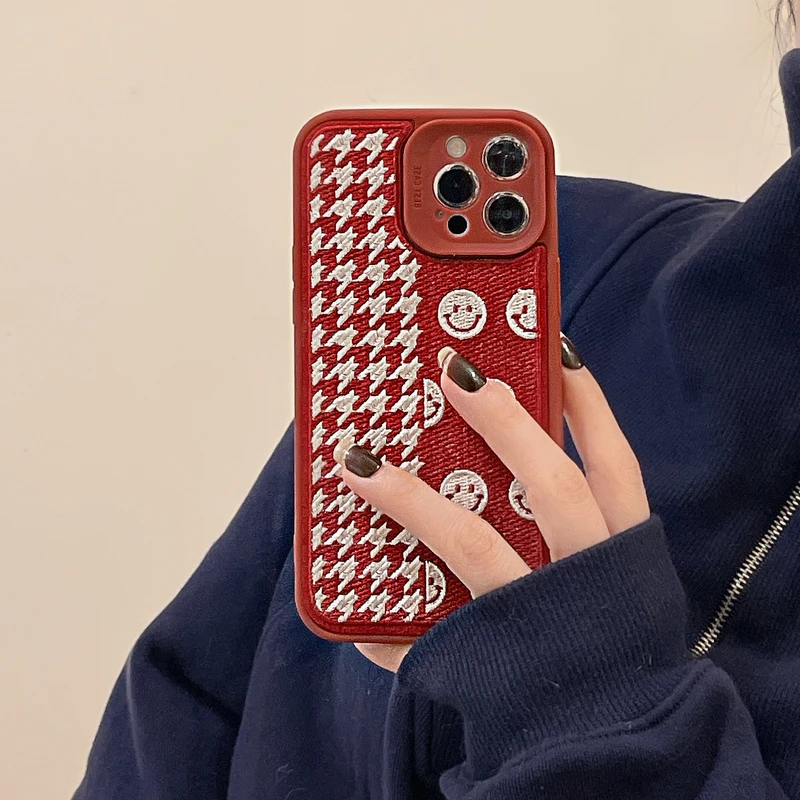 

Чехол с вышивкой в виде сердца для iPhone 11 12 13 Pro Max Xs X Xr 7 8 Plus