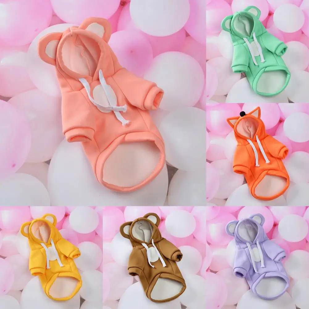 Очаровательная теплая двухногая Одежда для собак приятная на ощупь